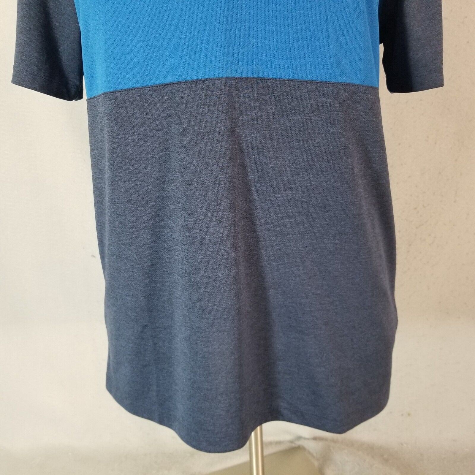 Nike golf polo shirt men’s large Blue short sleeve Dri-Fit Beau Rivage sports