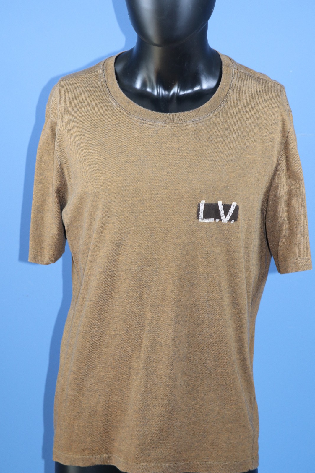 Vintage Louis Vuitton LV Monogram International Crew Neck Cotton T-Shirt Sz XXL