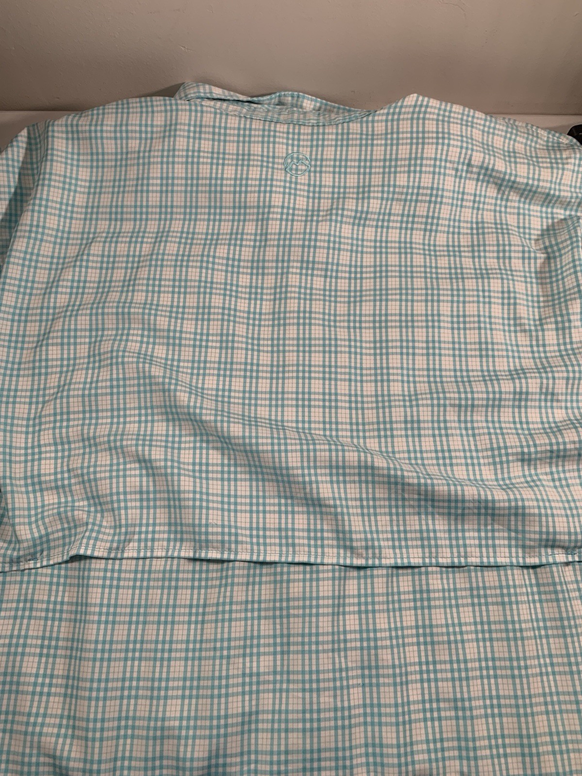 Magellan Outdoors Fish Gear 3XL Classic Fit Blue Check Green Fish Camo Lot Of 2