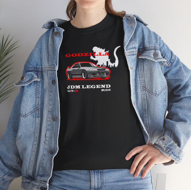Skyline GT-R R32 Godzilla Inspired Vector Art T-Shirt Father’s Day Gift