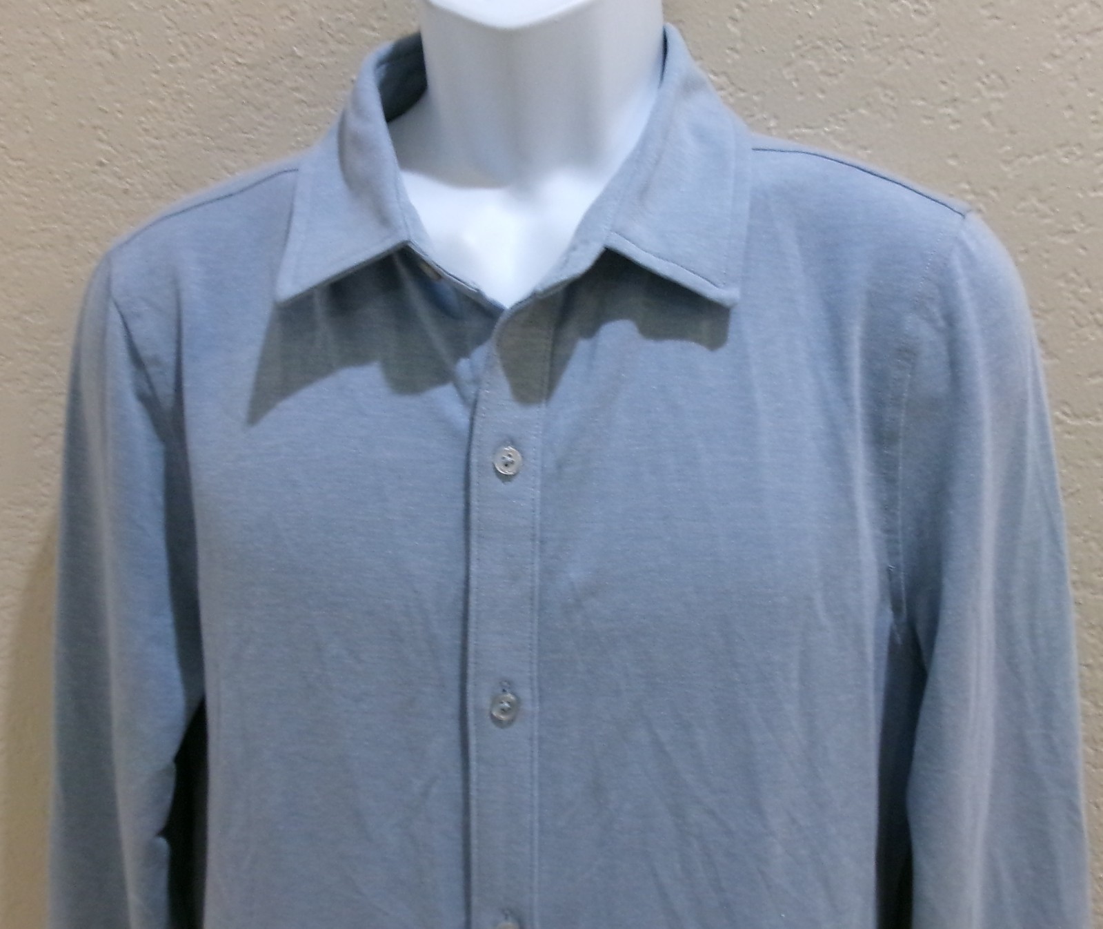 Commuter Work shirts Button-Down Wicking Quick Dry Blue/Gray/Tan All In Motion