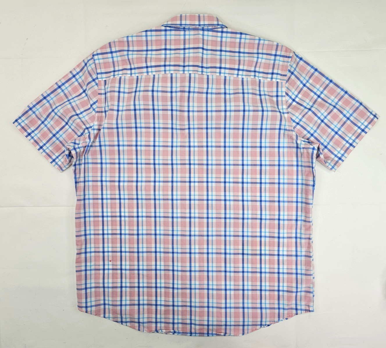 Croft & Barrow Easy Care OEKO TEX 100 Button Shirt Men L – Pink / Blue Plaid EUC