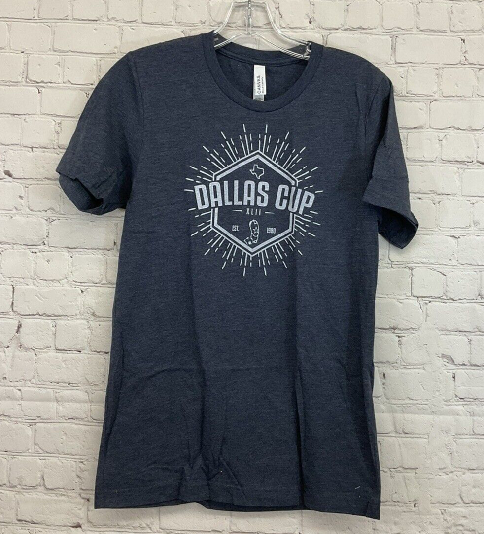 Bella + Canvas Adult Heather 3001CVC Dallas Cup Size S Charcoal SS Shirt New
