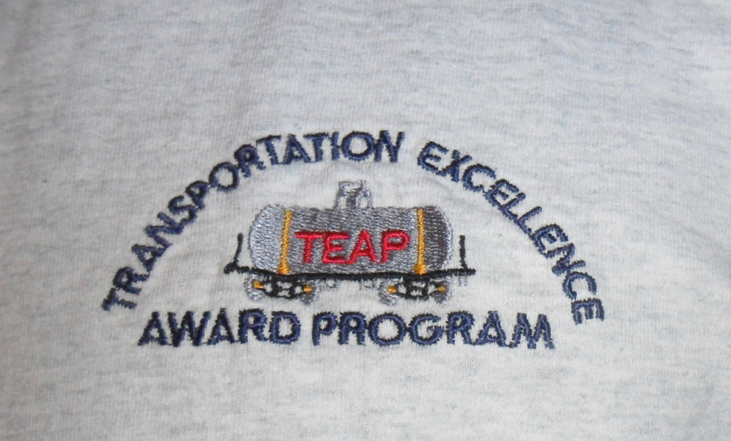 TEAP TSHIRT Transportation Excellence Award Program Petroliana Train Oil Car 2XL