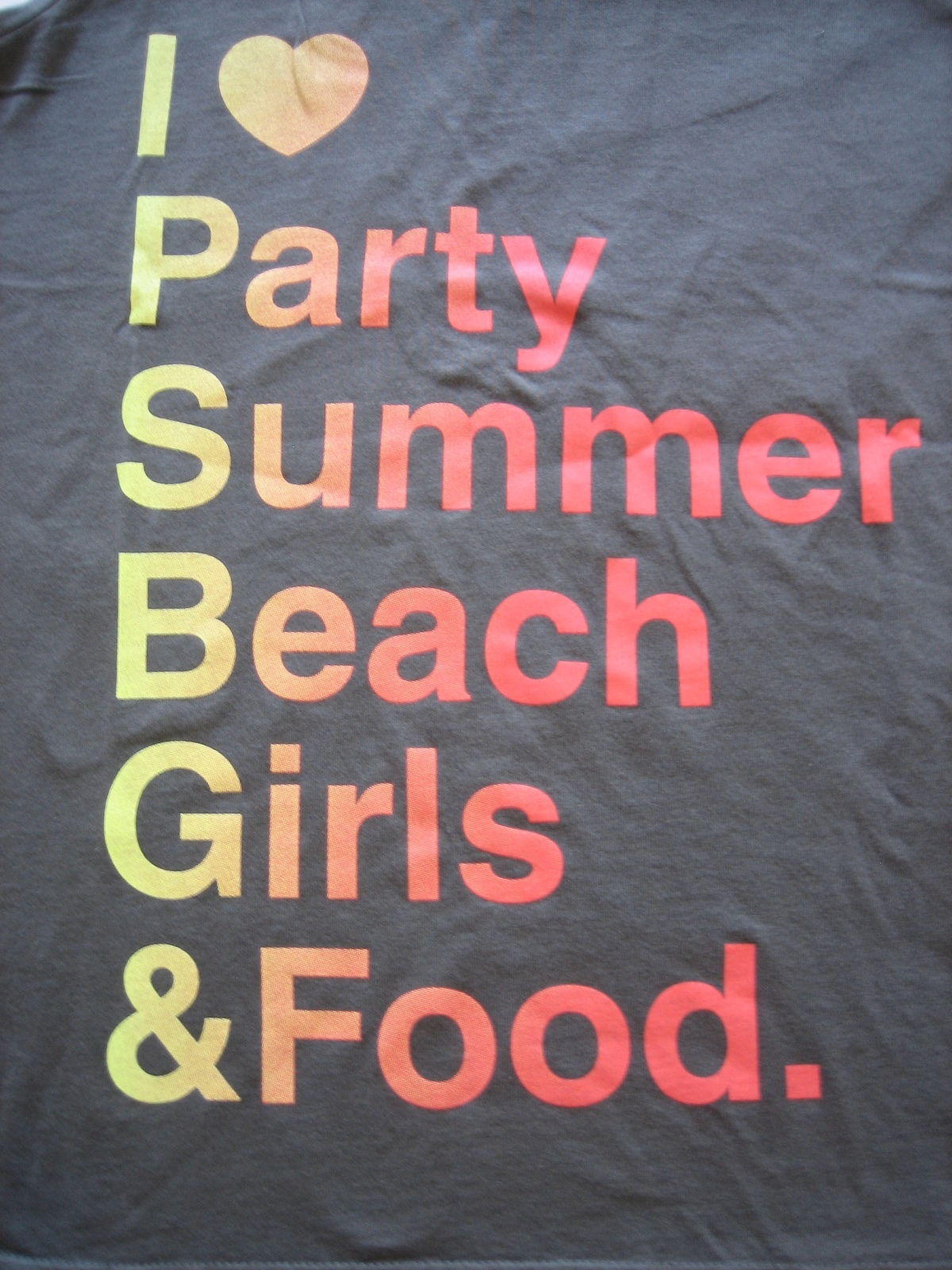 H&M I Love Party Summer Beach Girls & Food Tank Tops Sizes XS, S, M, L or XL NEW