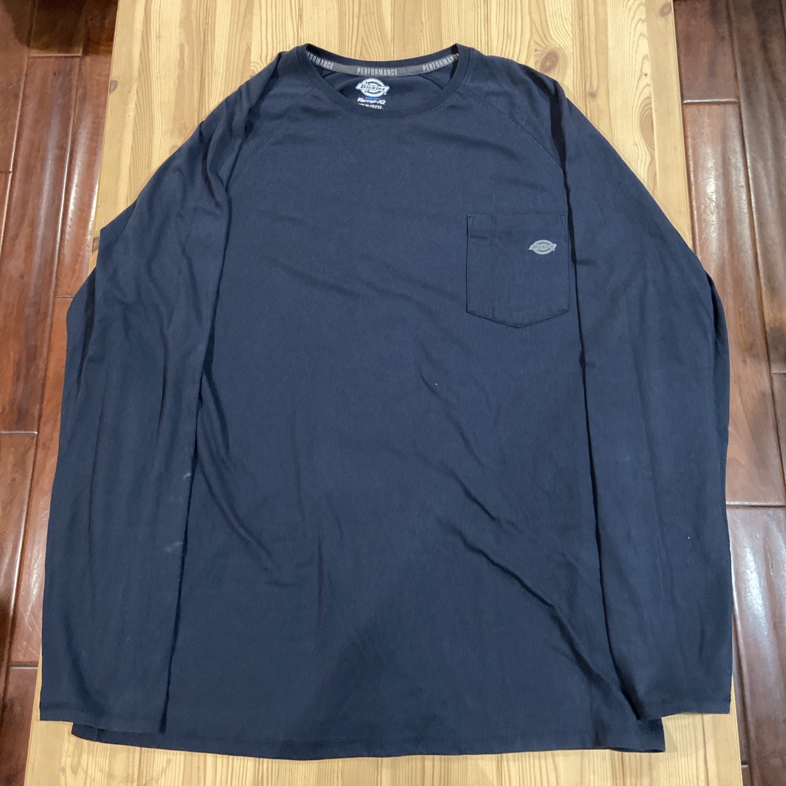 Dickies Men’s Shirt Cooling Temp IQ Long Sleeve Performance Tee XLT Blue