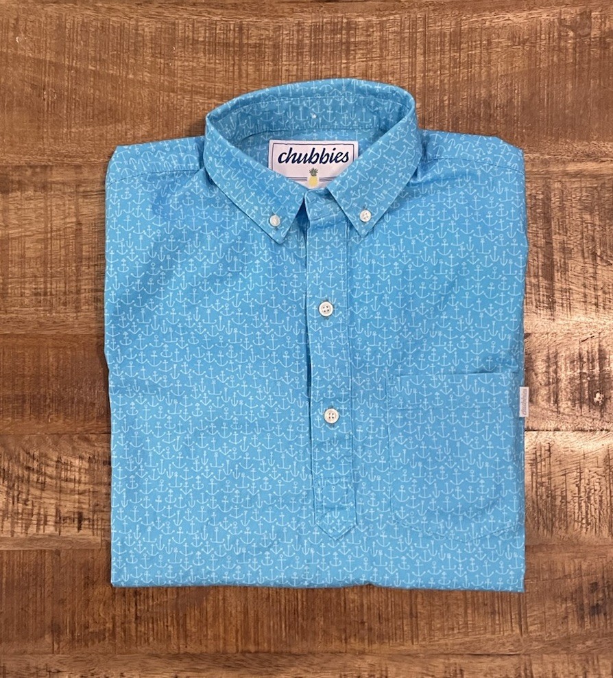 Chubbies ‘The Azure’ Slim Fit Popover Shirt