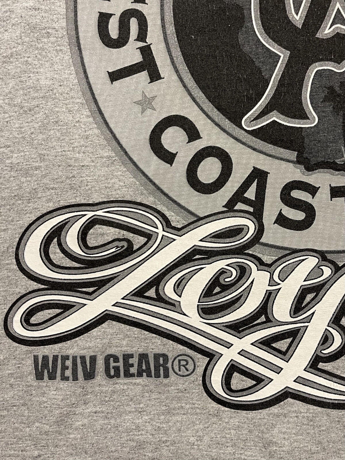 WEIV GEAR Gray California Loyalty T-shirt Urban Athleisure Men’s Size M