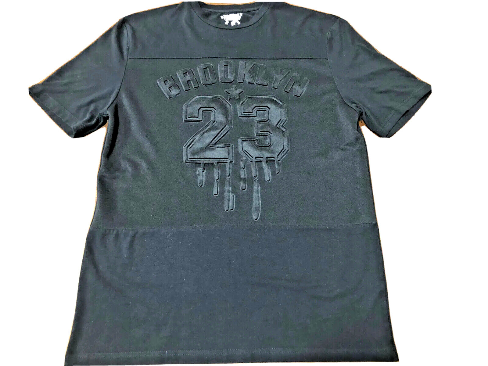 Brooklyn Laundry #23 Embossed T Shirt/ Men’s (S) BLACK Cotton Tri-Blend