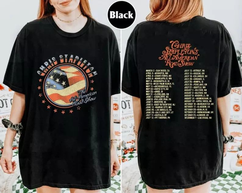 Chris Stapleton All American Road Show 2024 Tour T-Shirt