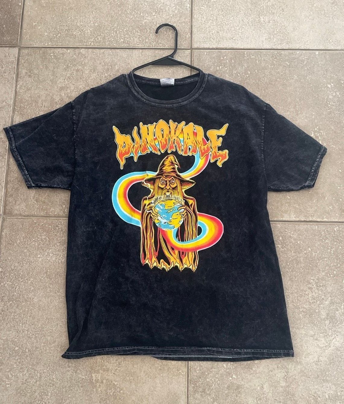 Vintage Mushrooms Wizard Dinokale T Shirt (L)