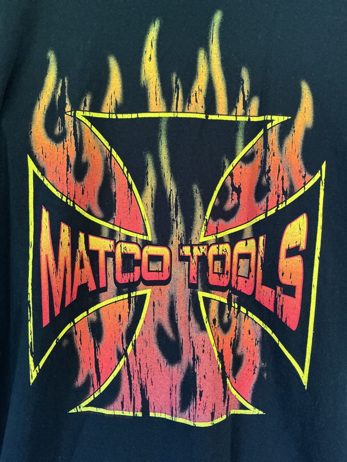 Vintage MATCO TOOLS black POCKET 2 sided T-shirt sz 2XL XXL