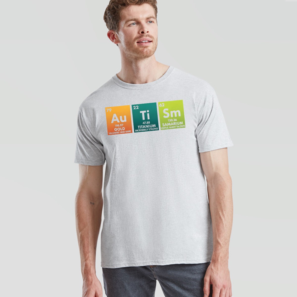 Autism Awareness Unisex Funny Autism Periodic Table Tshirt
