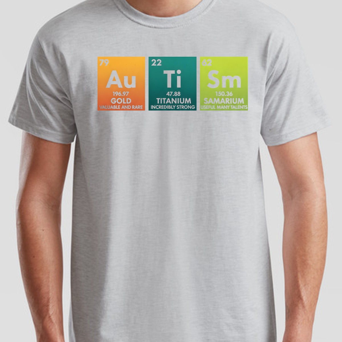 Autism Awareness Unisex Funny Autism Periodic Table Tshirt