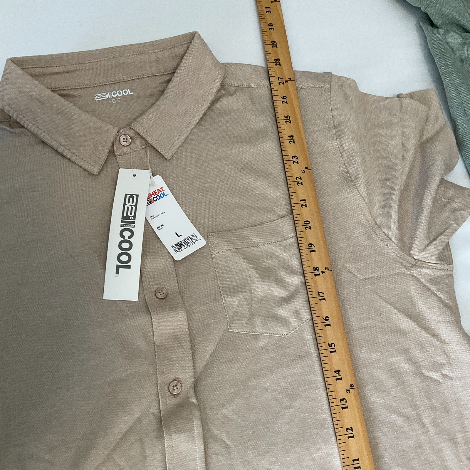 32 Degrees Cool Shirts Mens Size L Multicolor 1 Long Sleeve 1 Polo 2 Button