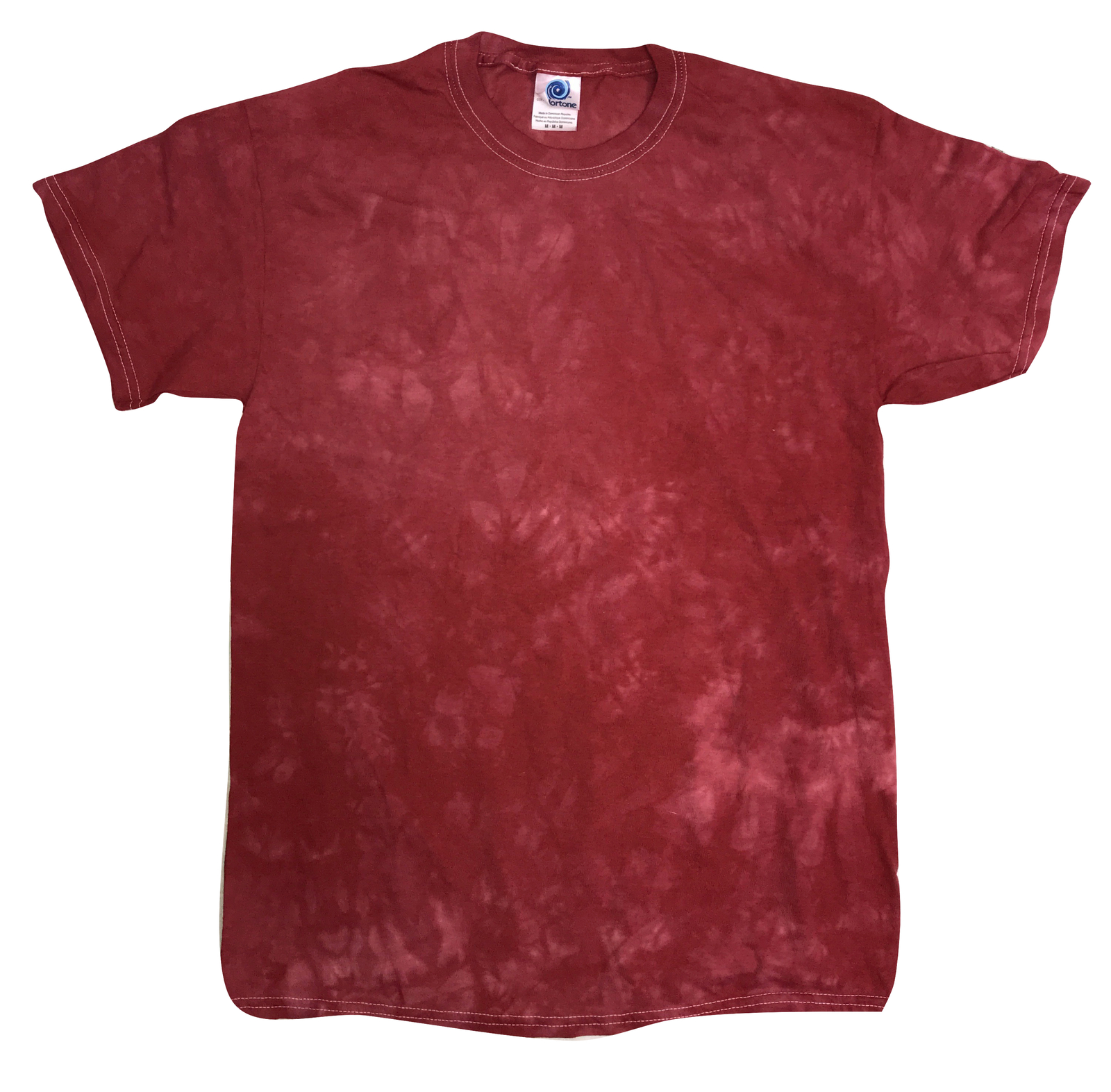 Crystal Wash Tie Dye Shirt Colorful Red T-Shirt