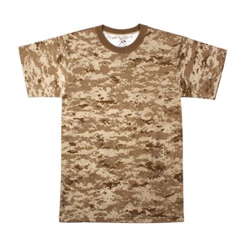 Mens Digital Camouflage T-Shirt, Desert Digital Camo by Rothco S TO 4X