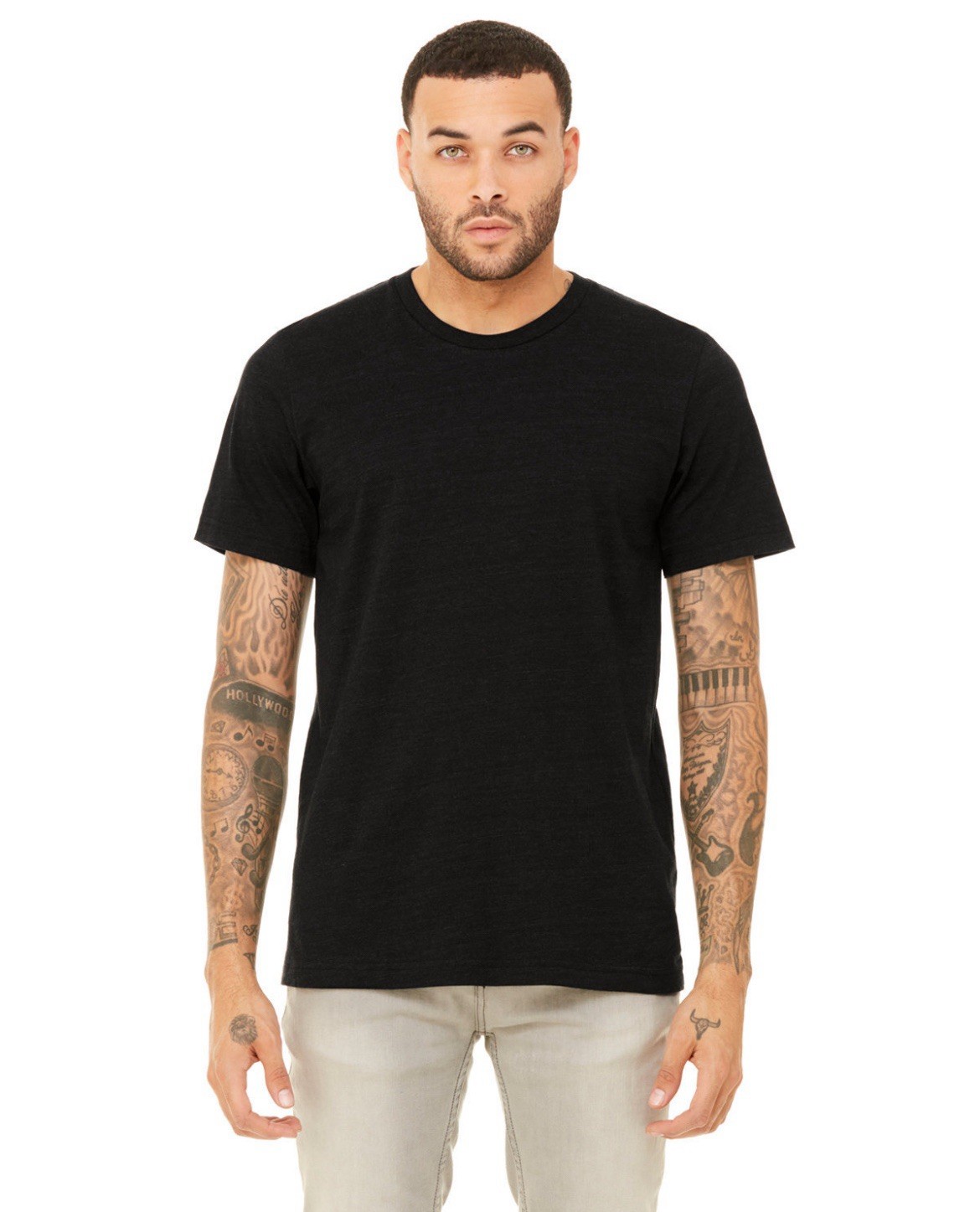 Bella + Canvas 3001CVC Unisex Retail Fit Heather CVC T Shirt Stylish T-Shirt