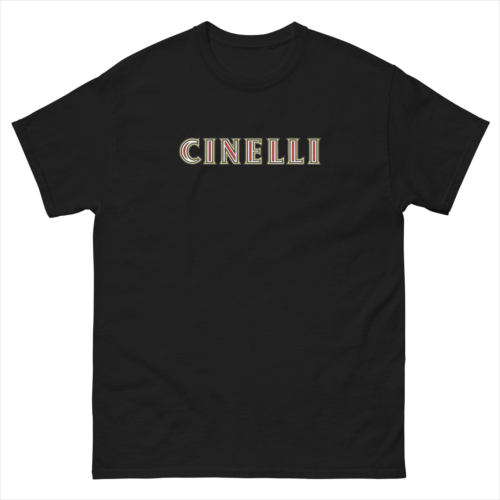cinelli cycling classic type logo eroica bicycle tee