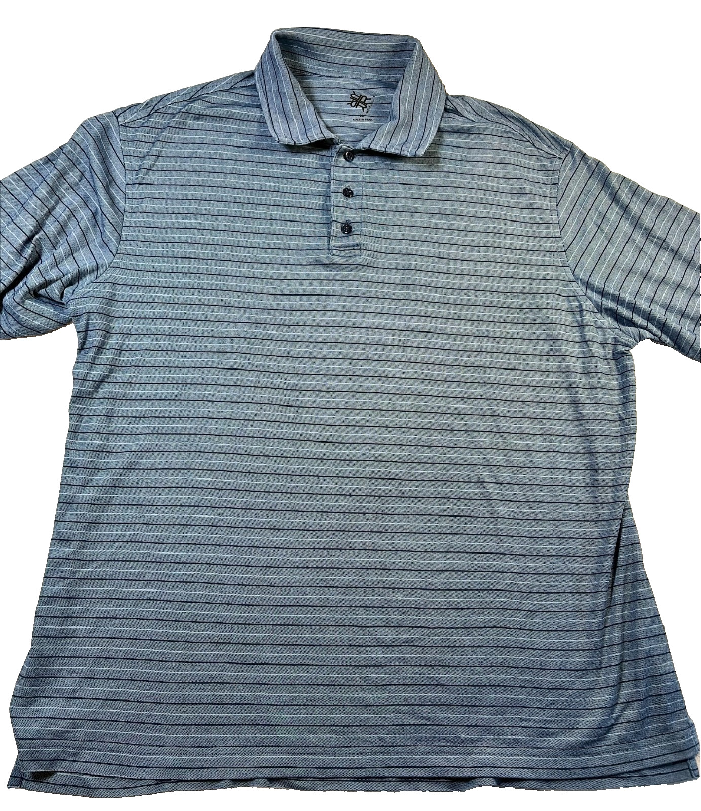 PGA Tour Polo Golf Shirt Men’s XL Gray Striped Private Label Country Club