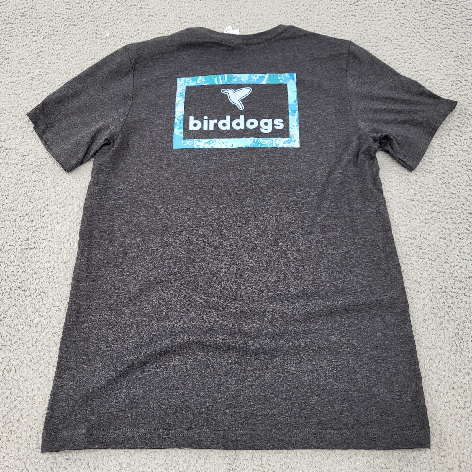 Birddogs Shirt Mens Medium Charcoal Gray Heather Logo