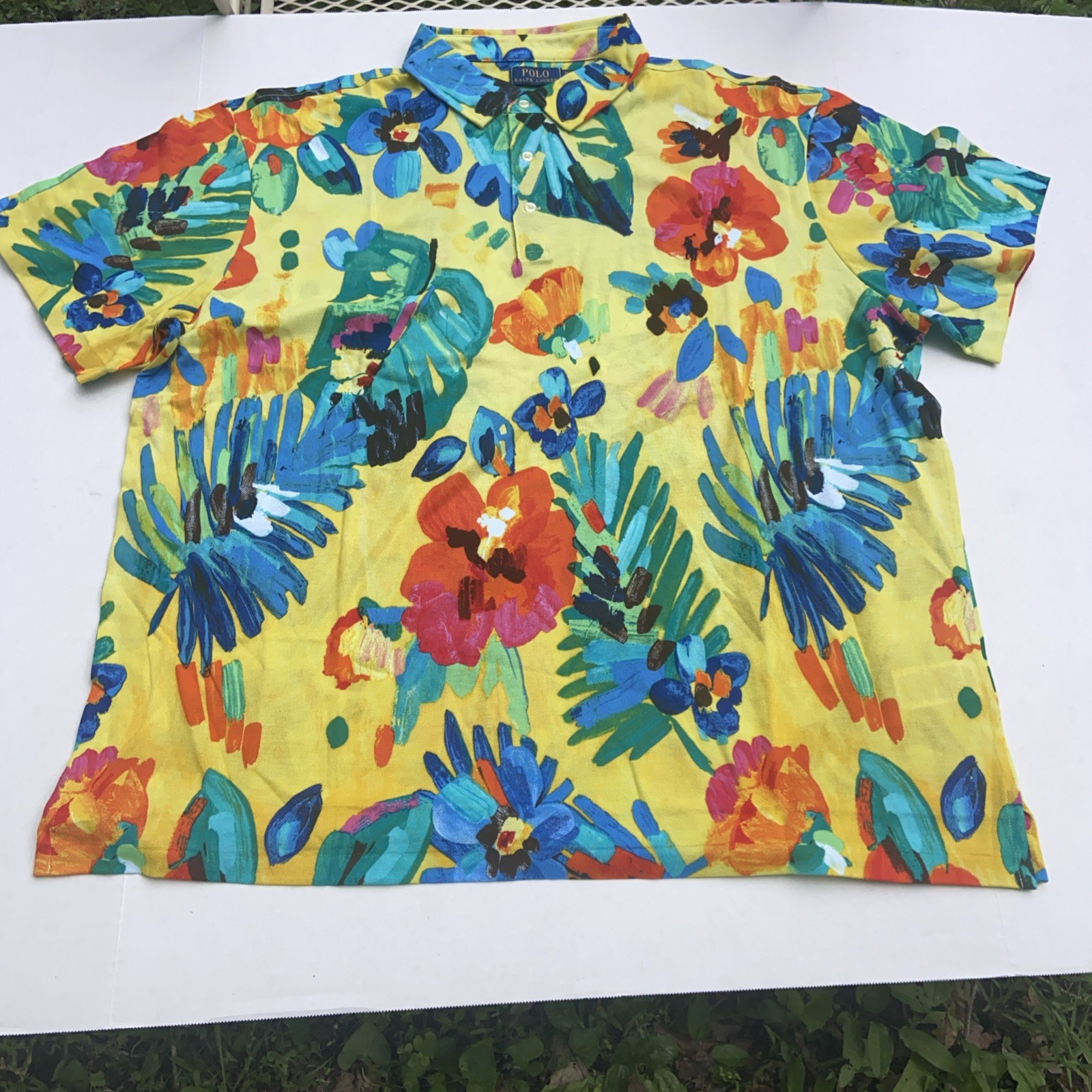 Polo Ralph Lauren Men’s Multicolor Hawaiian Floral Short Sleeve Shirt Size 2XB