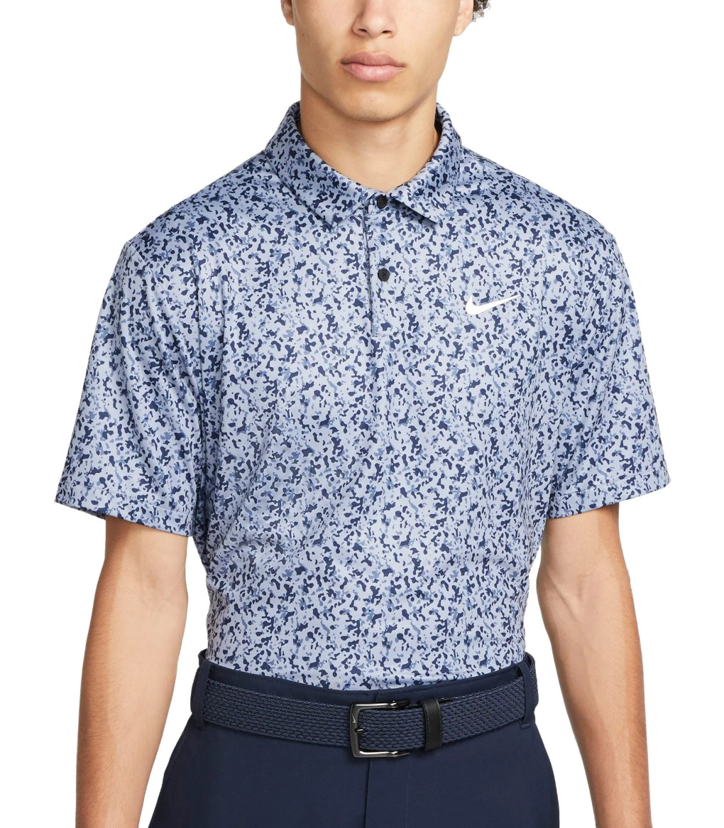Nike Dri-FIT Tour Camo Golf Polo DR5306 493 Blue Various Sizes NWT