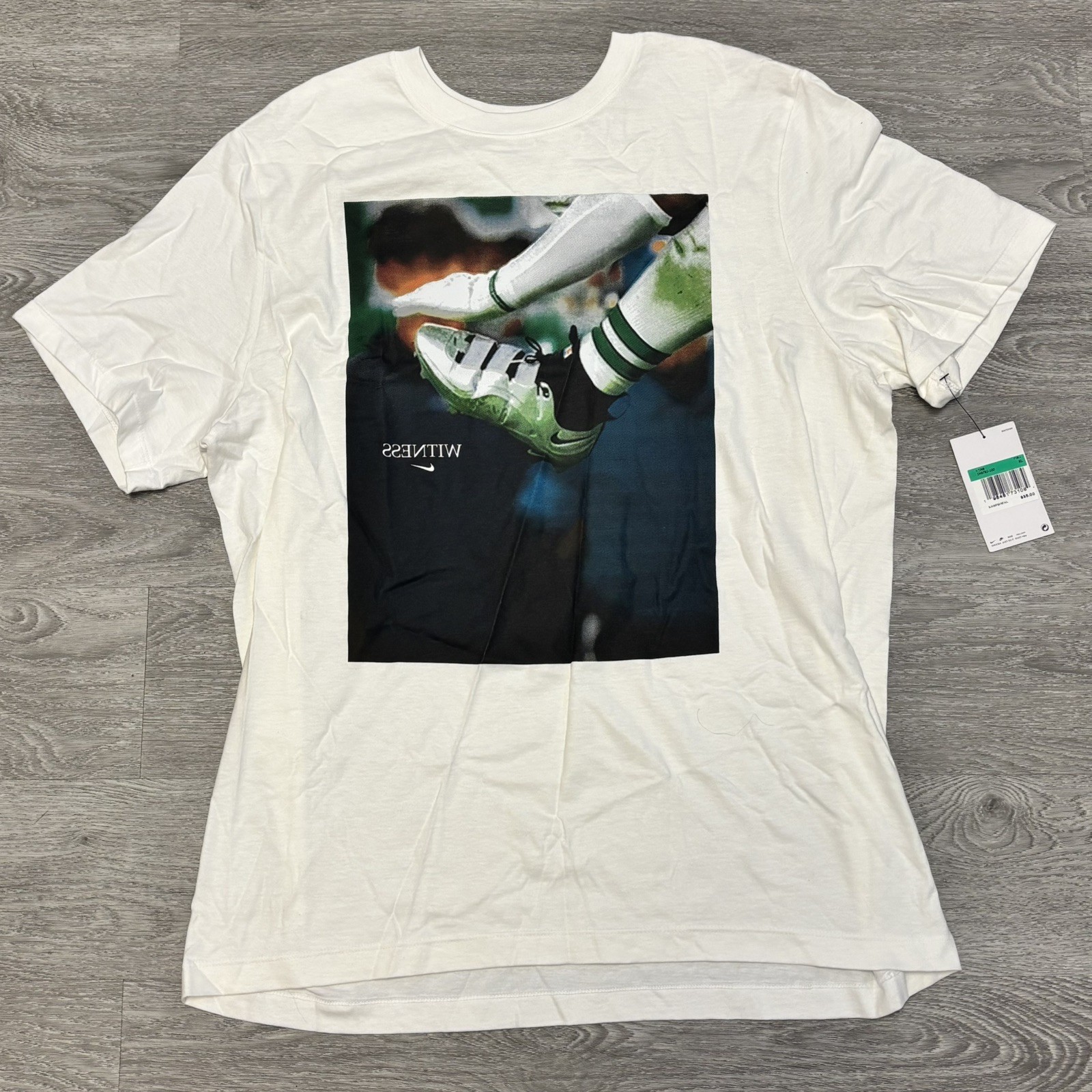 Nike Lebron x Saquon Barkley Witness T Shirt (White) IM6781-100 Sz XL Men’s