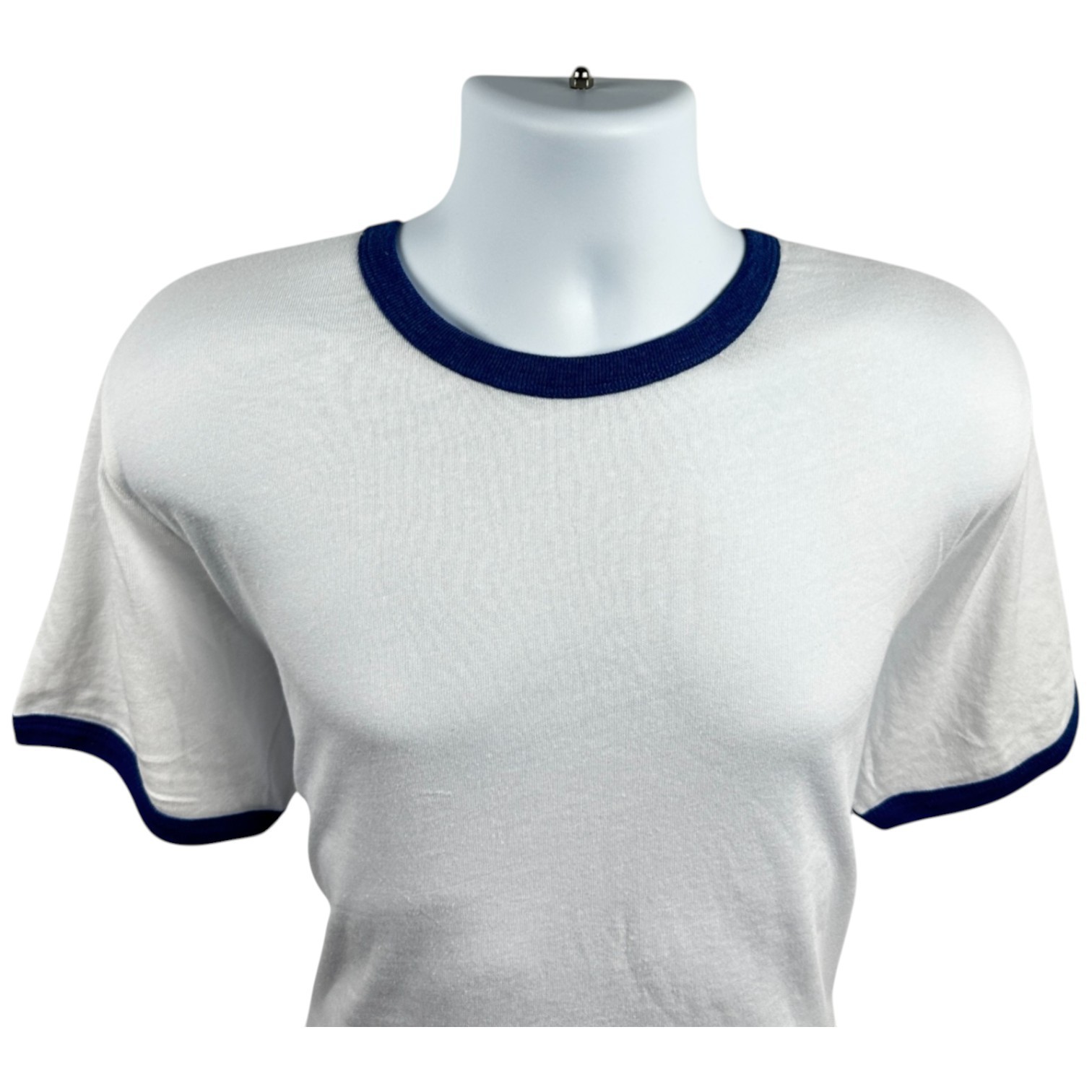 Men’s Alternative Apparel Keeper Ringer Tee Premium Retro( White/Vintage Royal)
