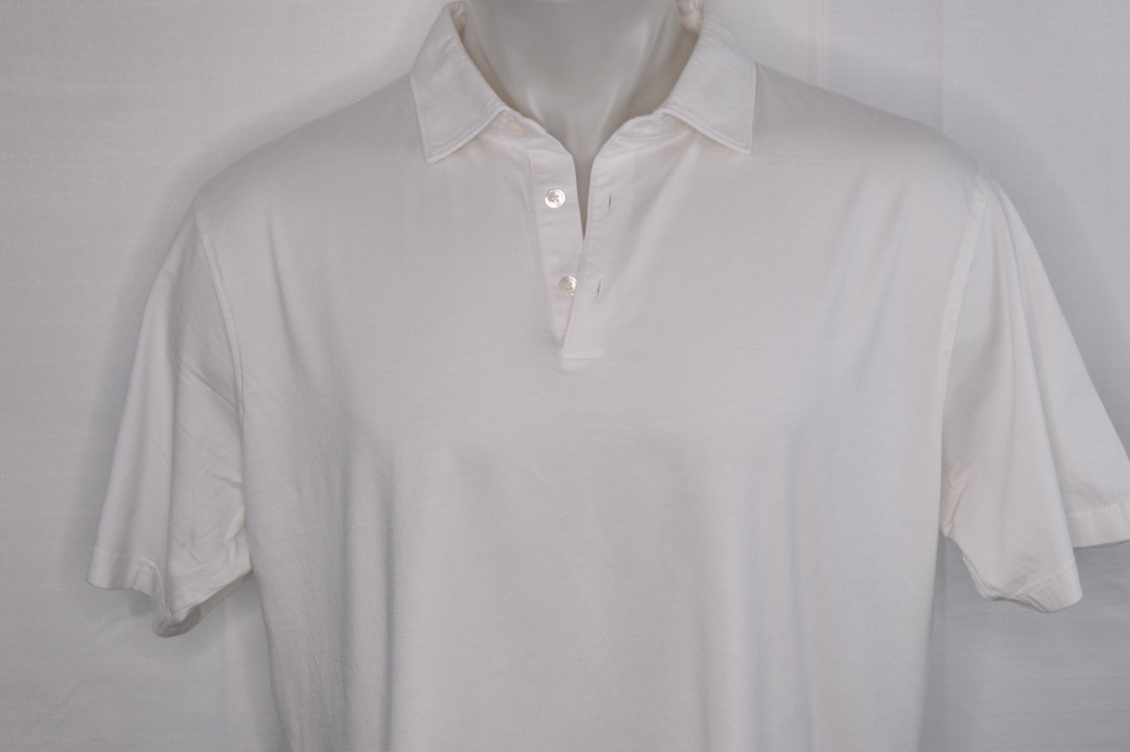 PETER MILLAR XL Men’s Short Sleeve Cotton Spandex Golf Polo Shirt White