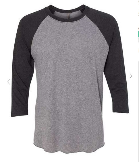 Next Level Apparel Unisex Triblend Three-Quarter Sleeve Raglan – 6051