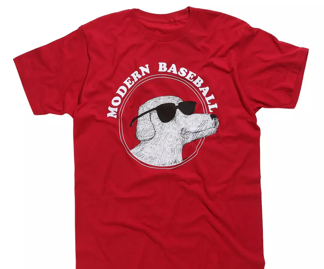 Vtg Modern Baseball Band World Tour Cotton Red Full Size Unisex Shirt