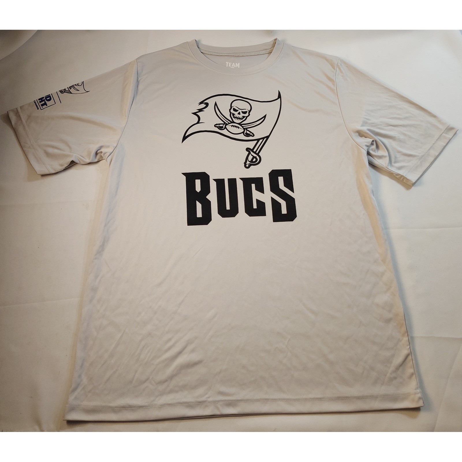 Tampa Bay Buccaneers Bud Light Shirt Mens Large Gray Team 365 NFL Performance