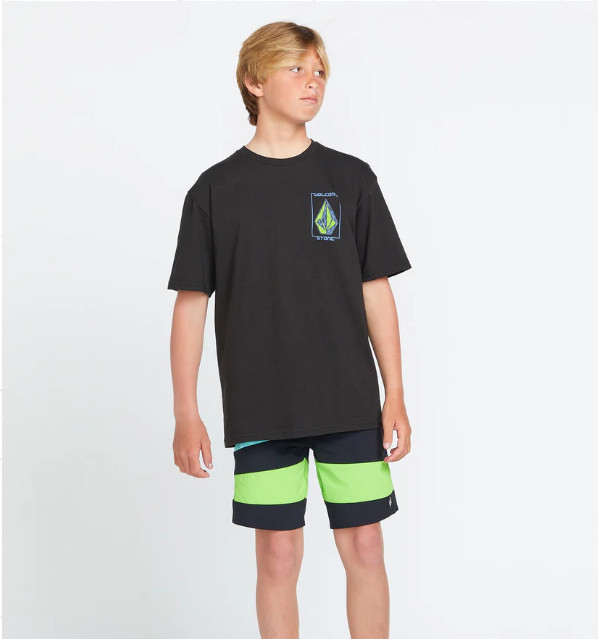 Big Boys Stone Breakage Short Sleeve Tee – Black XL