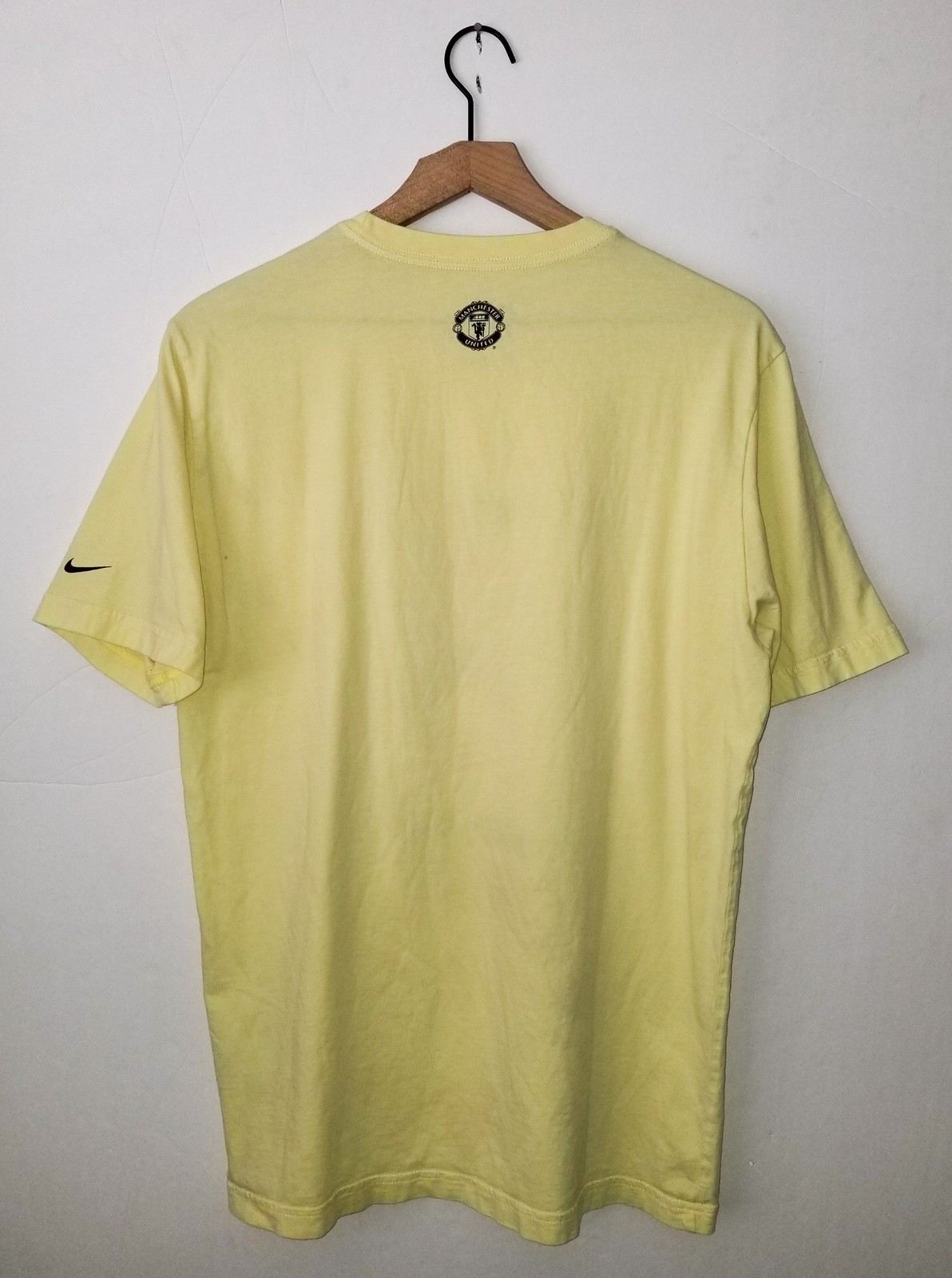 Manchester United Soccer T-Shirt NIKE Devil Trident RARE Football Team Tee LG