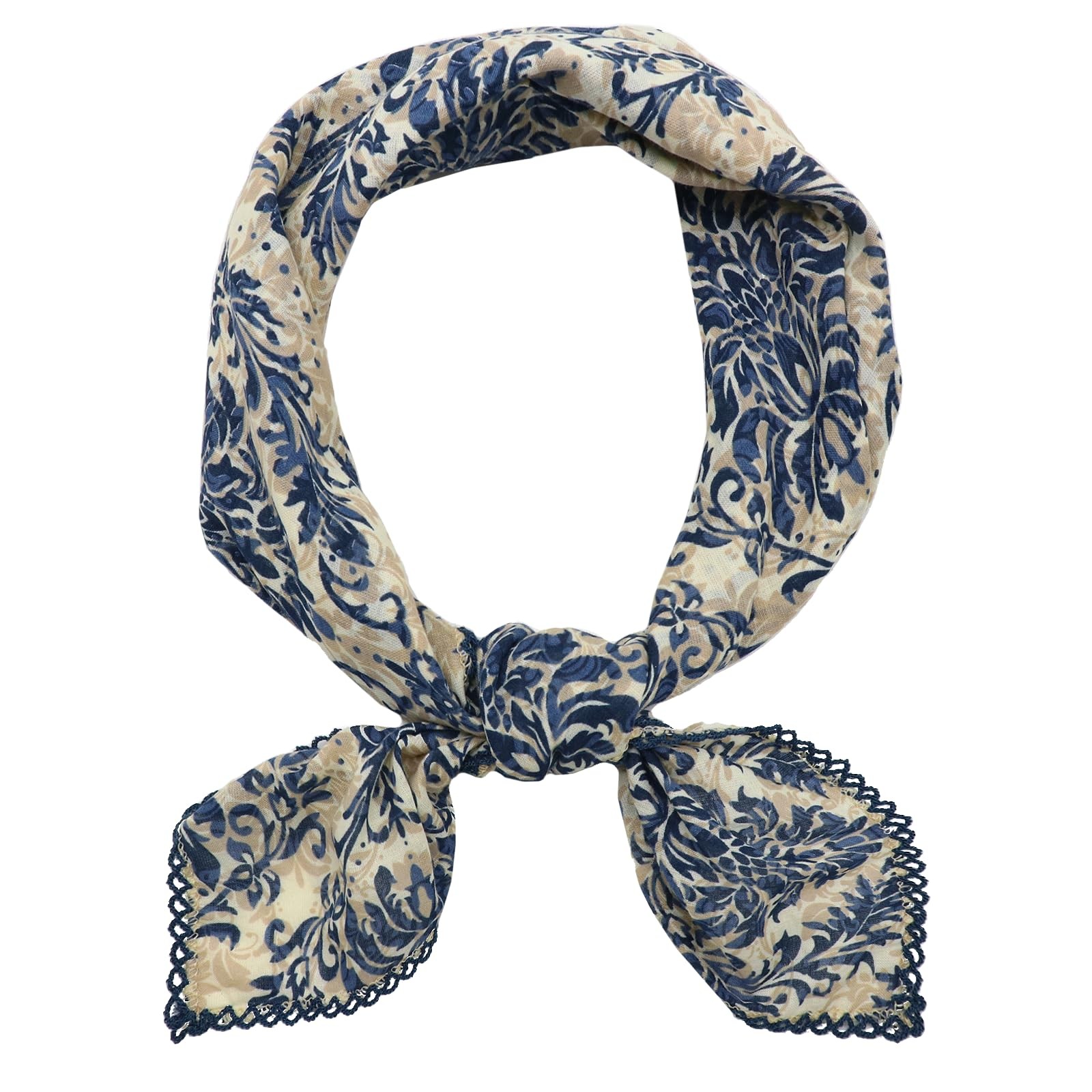 27×27″ Large Cotton Bandanas for Women Hair Neck Scarf Headband Square Scarf
