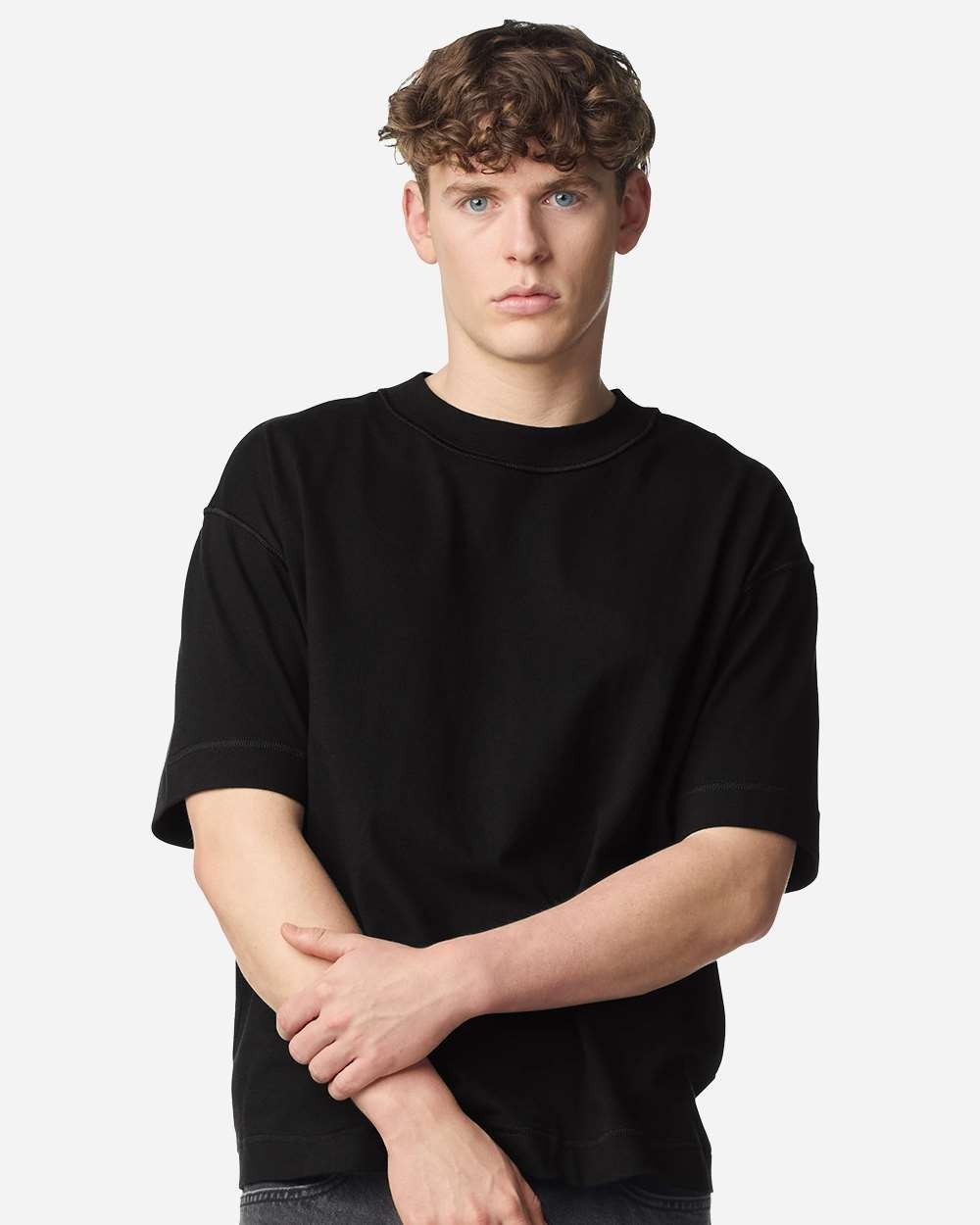 American Apparel 13ML0 Unisex Heavyweight Cotton Mid-Length T-Shirt