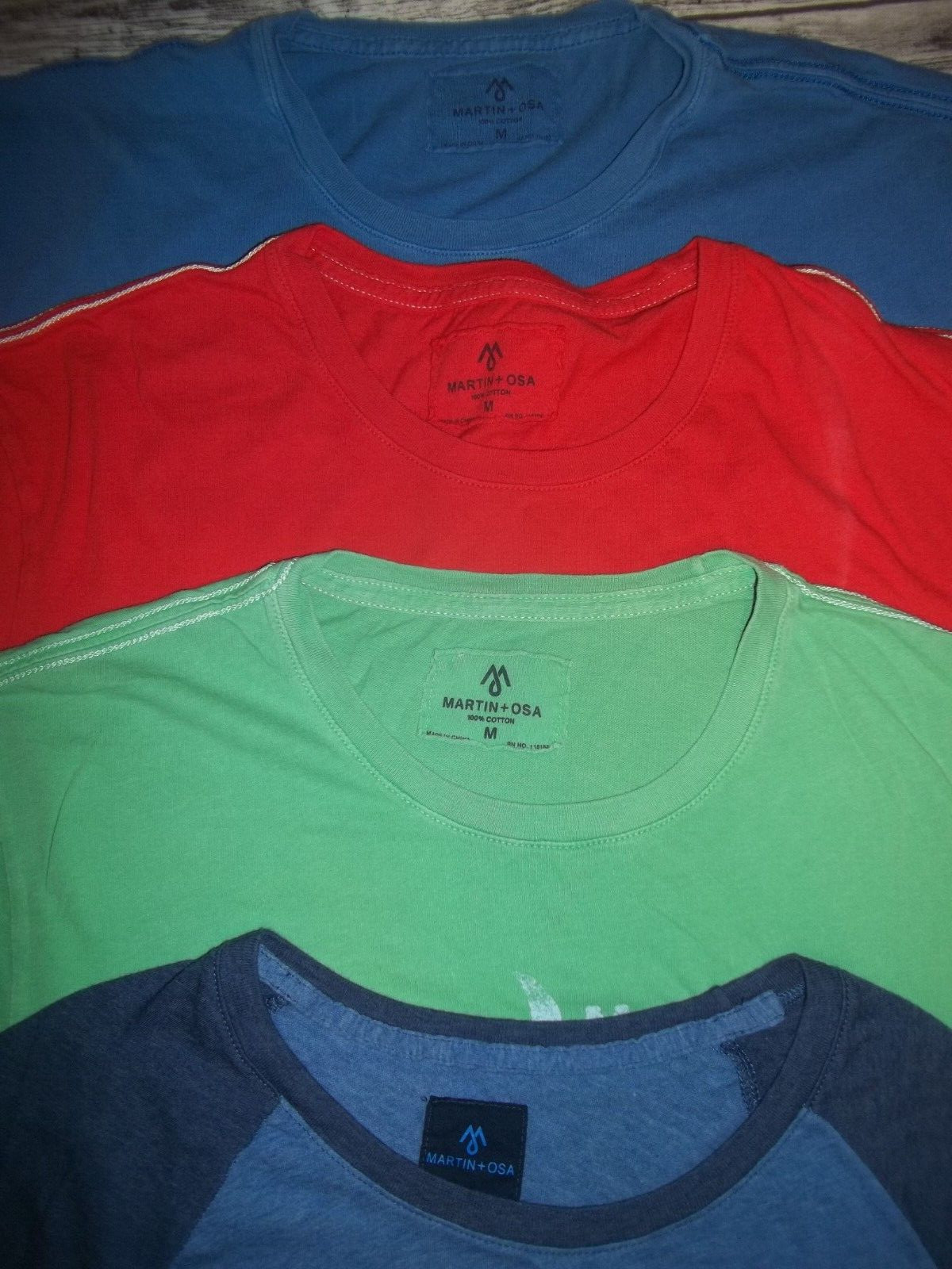 Martin + Osa Lot of 4 Mens Solid & Graphic T-Shirts Size Medium