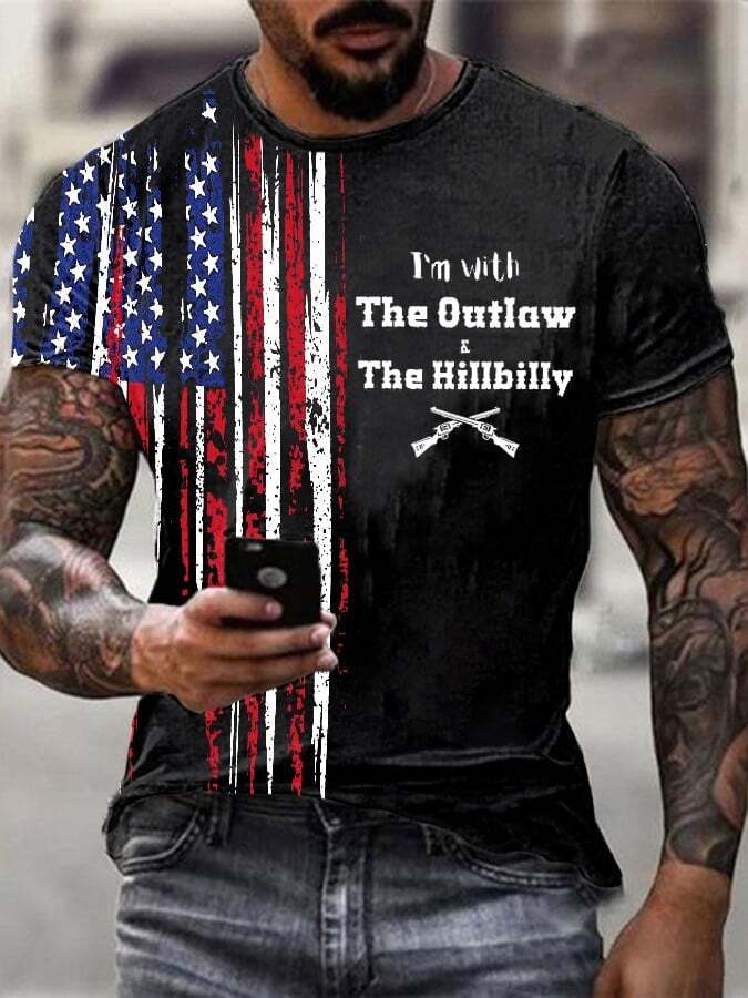 I’m With Outlaw And The Hillbilly Vote Trump Vance 2024 Tshirt 3D Printed