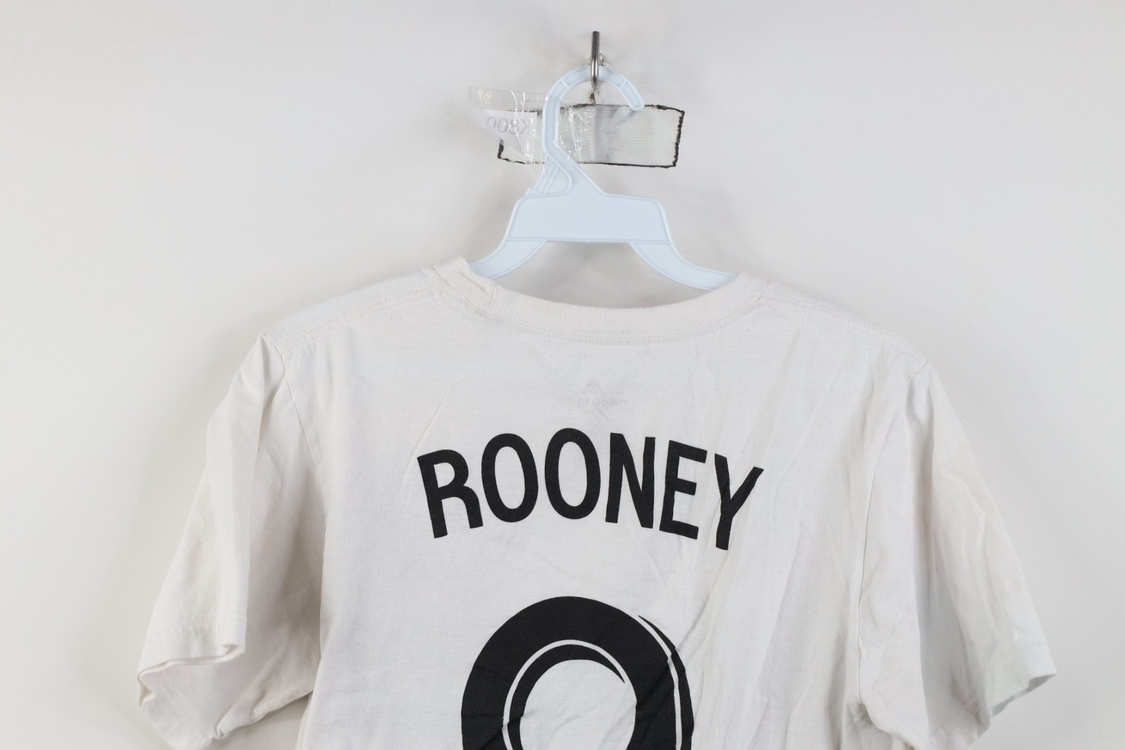 Vtg Y2K Adidas Mens Small Wayne Rooney DC United Soccer Jersey T-Shirt White #9