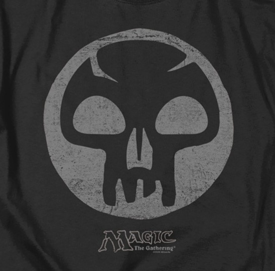MAGIC THE GATHERING BLACK SYMBOL Licensed Adult Graphic Tee Shirt SM-5XL