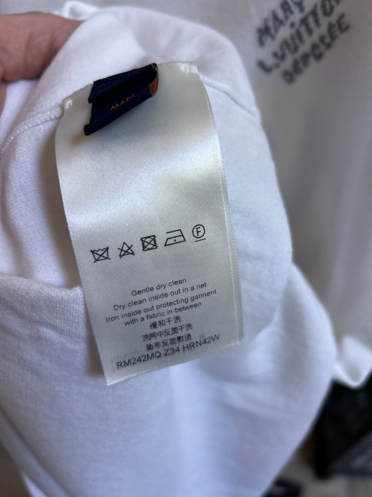 $1010 LOUIS VUITTON LV Short-Sleeved Cotton Crewneck T-Shirt – Milky White – XL