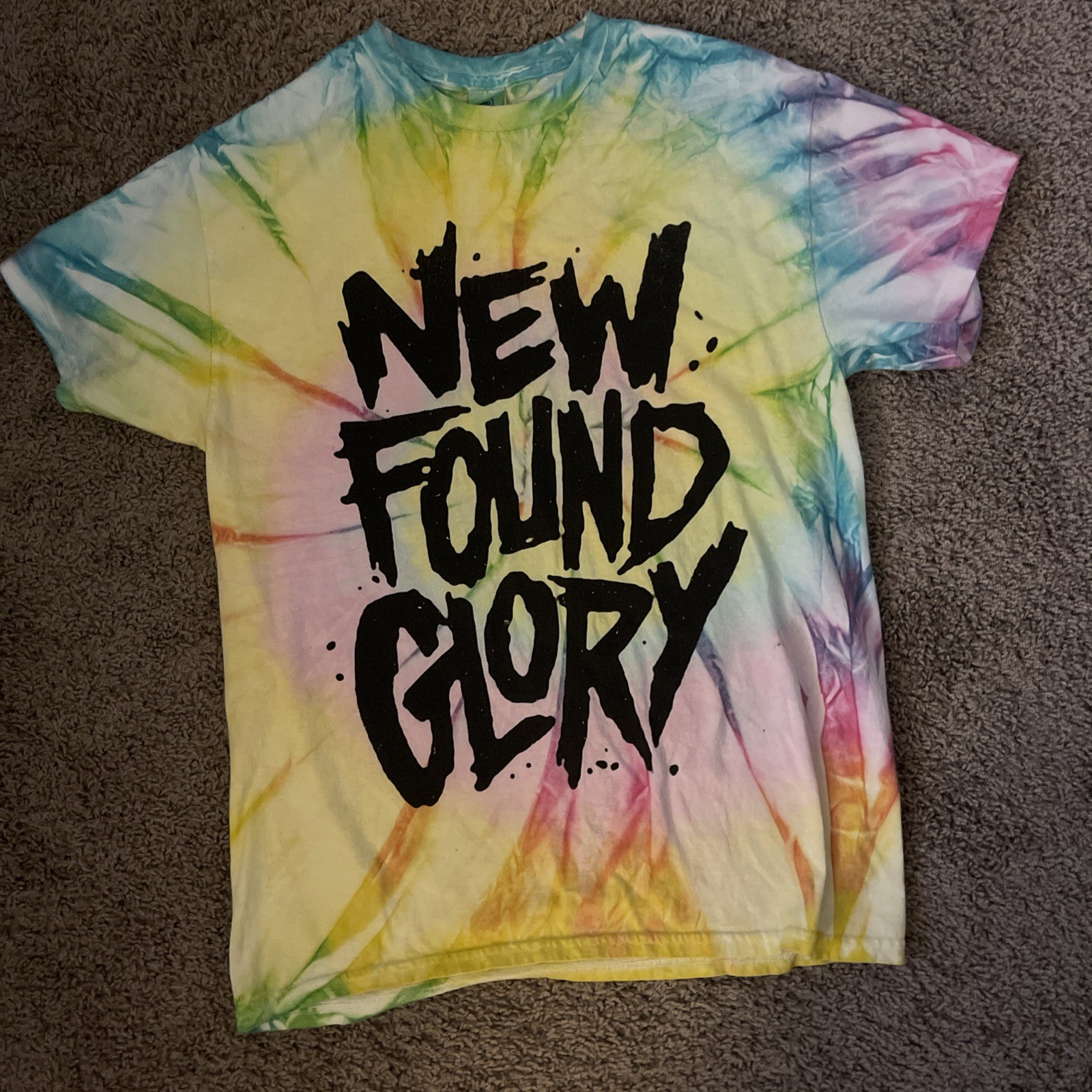 New Found Glory NFG Tie-Dye Tour T-Shirt Pop Punks Not Dead! Size M 2026