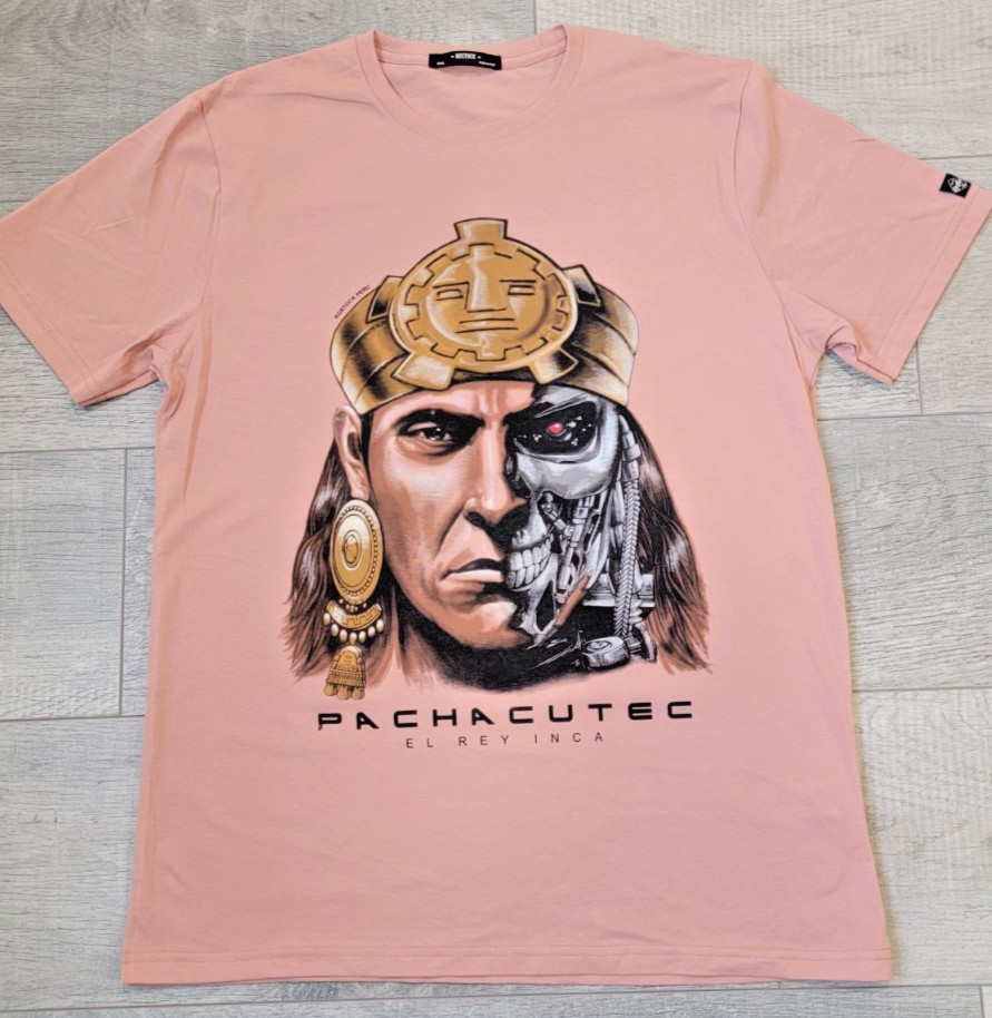 Peruvian Design T Shirt Unisex Size L *** Pachacutec The Inca – Peruvian Cotton