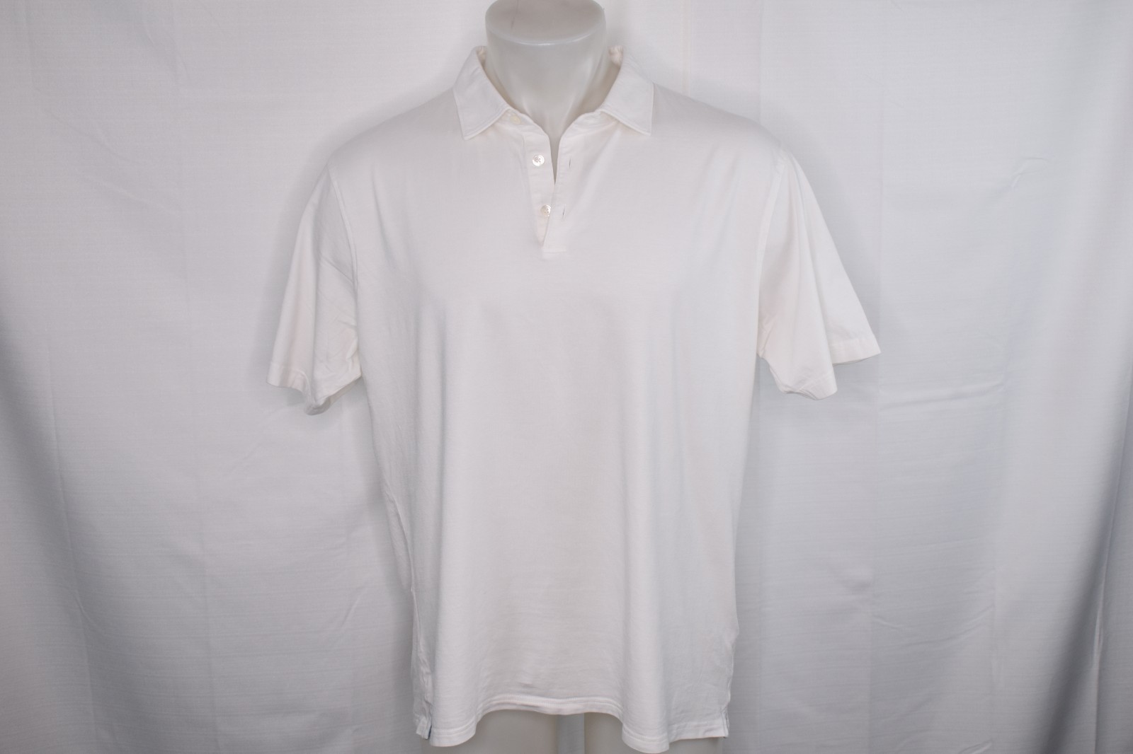 PETER MILLAR XL Men’s Short Sleeve Cotton Spandex Golf Polo Shirt White