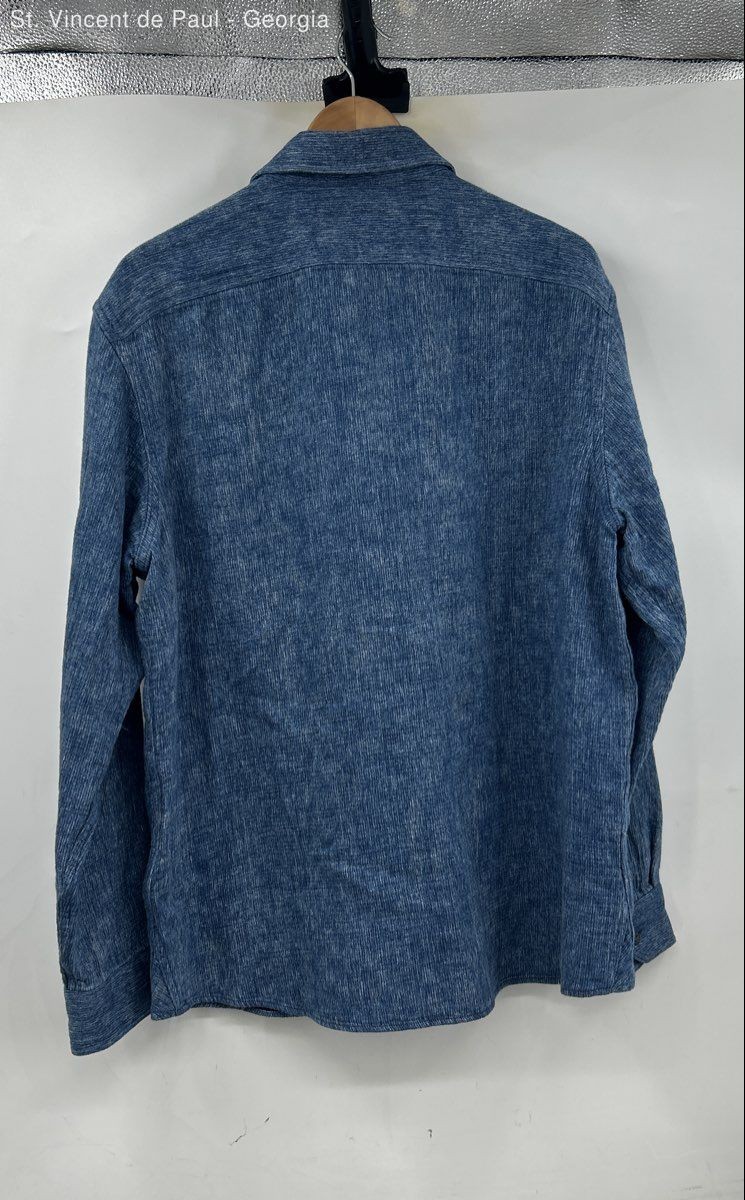 Banana Republic Standard Fit Button Down Shirt Men’s Large Blue Casual