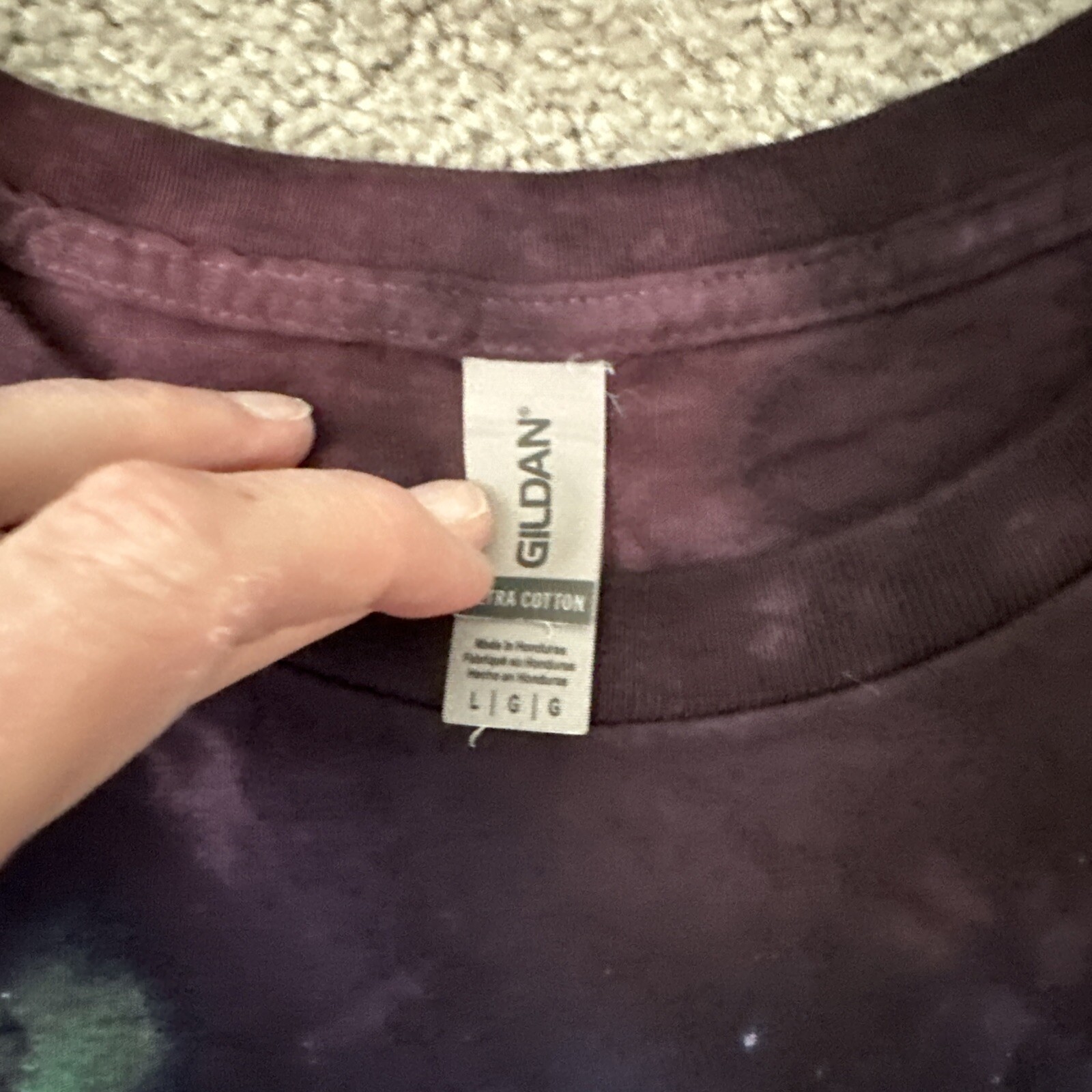 The Mountain “Galaxy Cat’’ Purple Tie-Dye Shirt, Brand New, Mens Size L