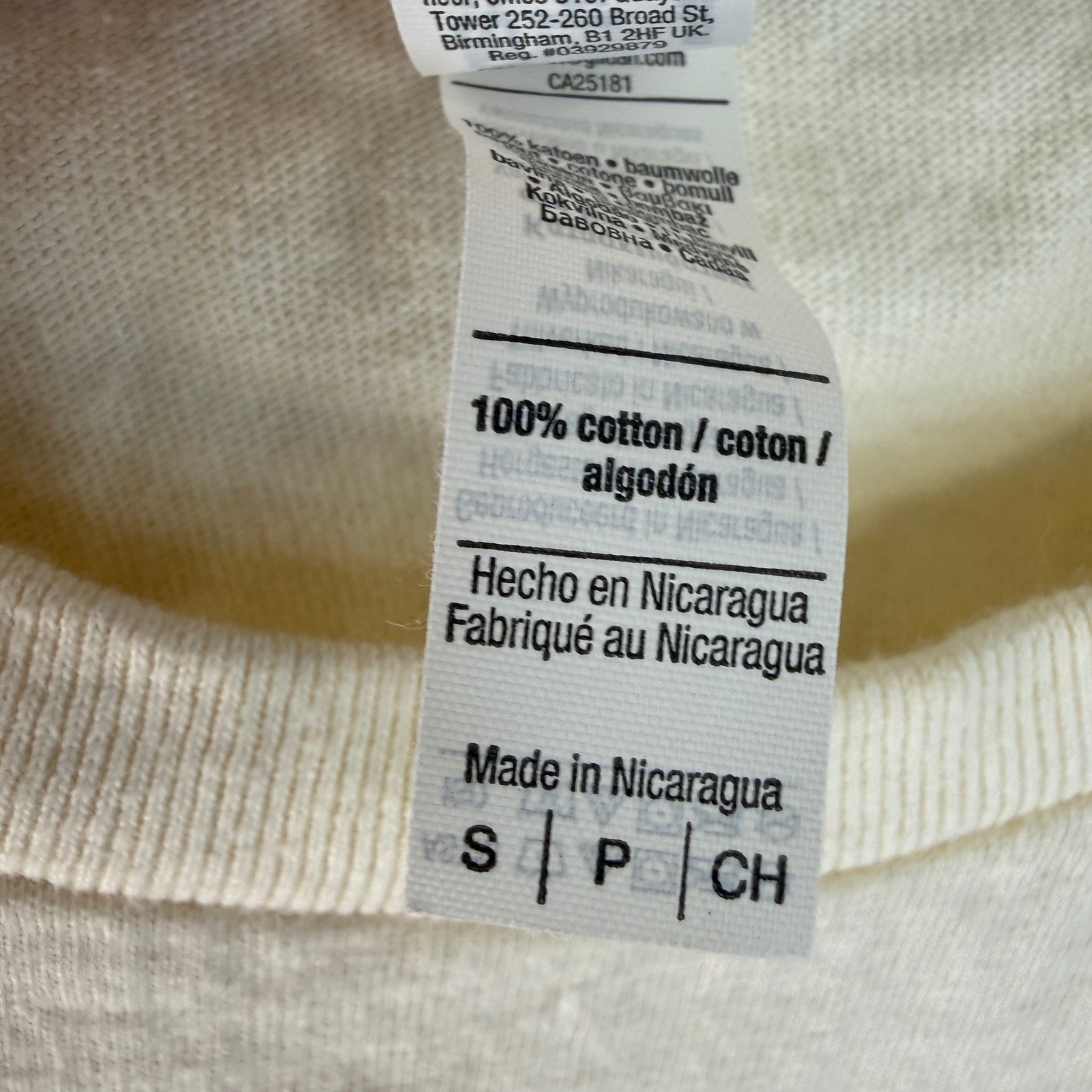 American Apparel Vampire Weekend T-Shirt Mens Small Cream Band Graphic Tee 1301