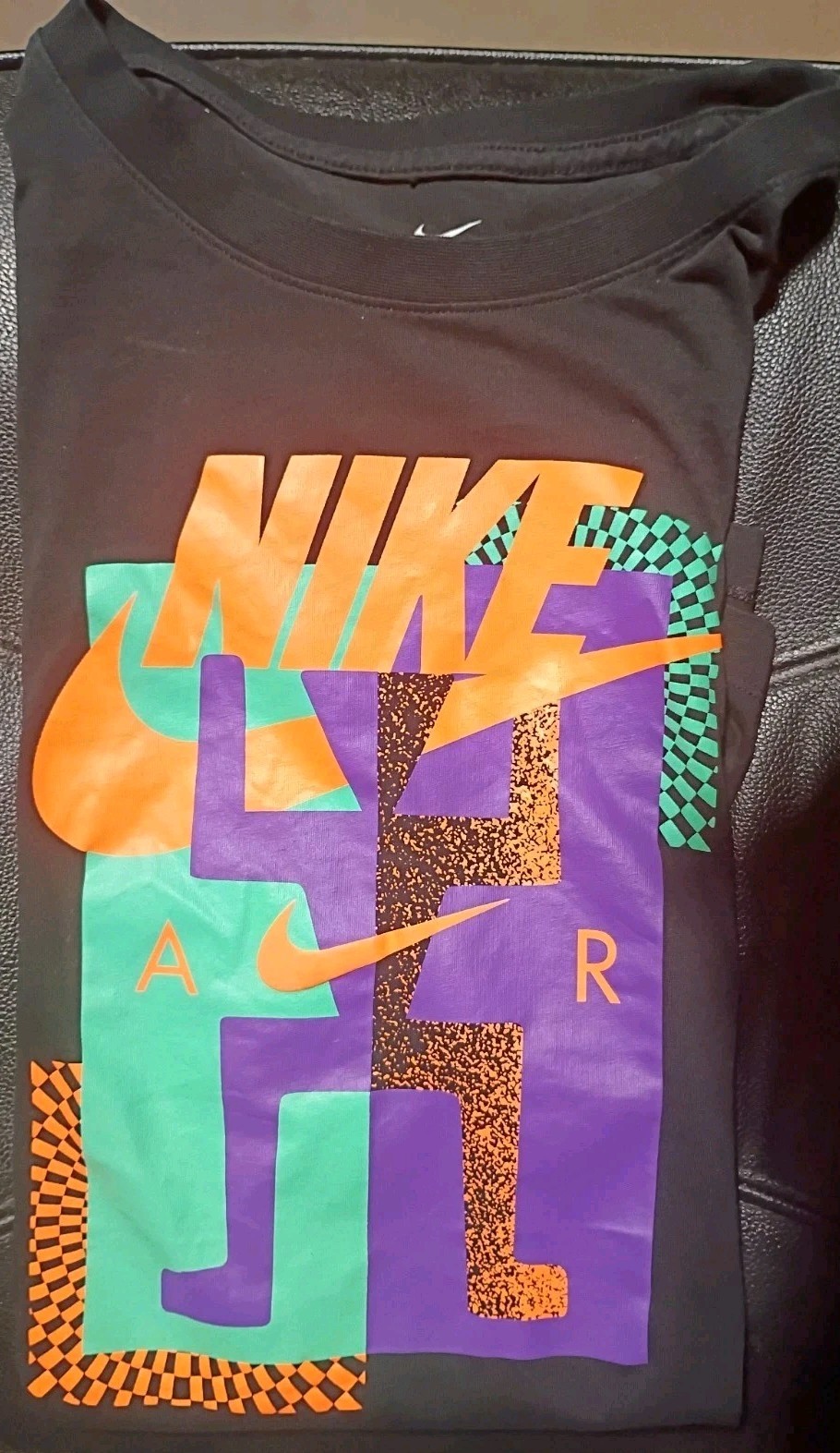 Nike Air Nsw Fstvl Ftra Black T-Shirt DD1274-010 2XL BN NWOT ORANGE PURPLE GREEN