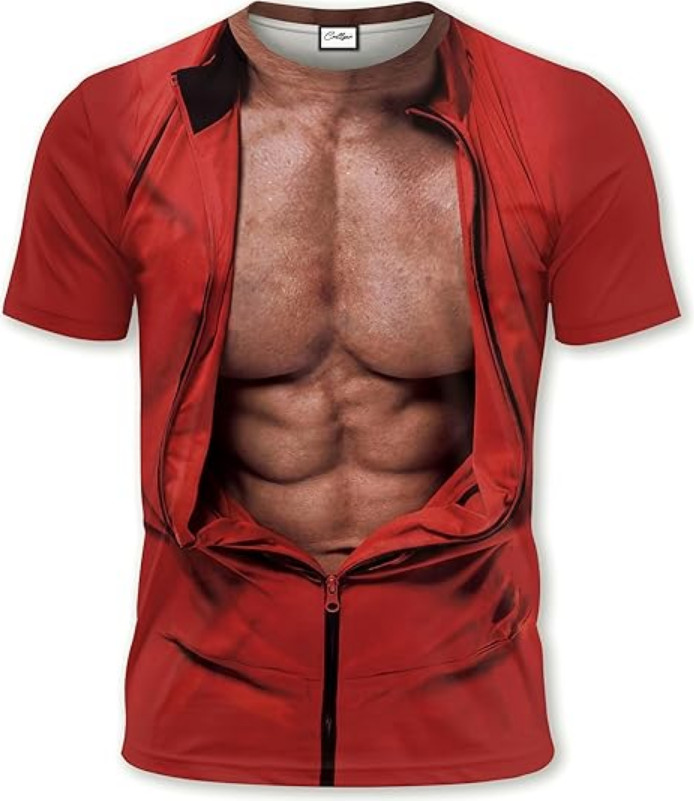 Bodybuilder Style 3D All Over Print Funny Costume T-Shirt
